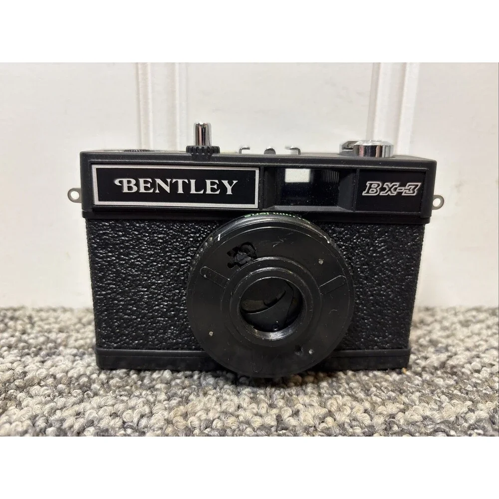 Vintage Bentley BX-3 35mm Film Cameras with 1 Soft Case /Box/Manual/ Untested
